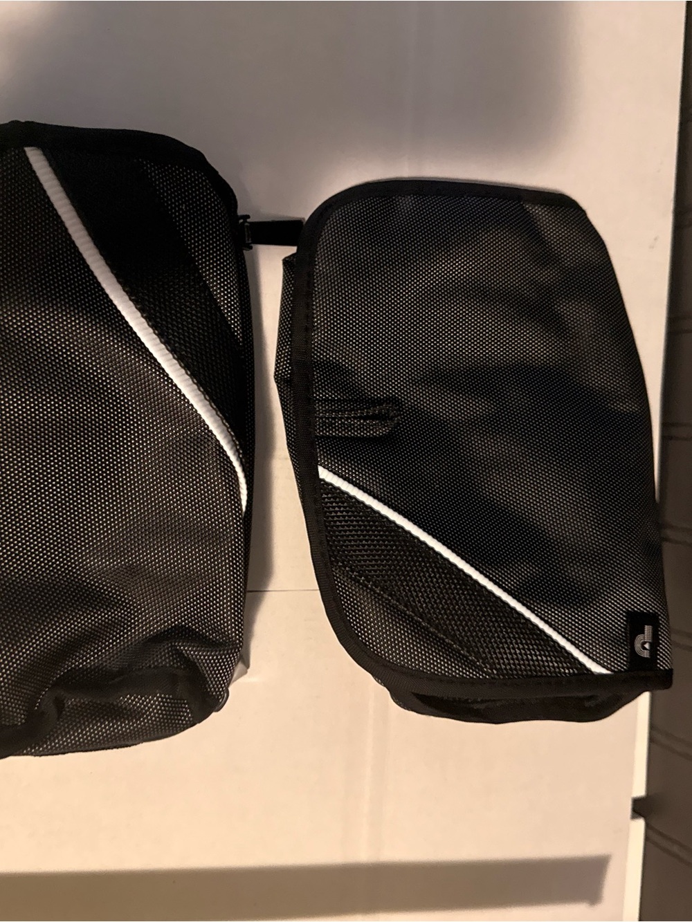 Black Travel Packing Cube Set with White Accent - Men Bags
